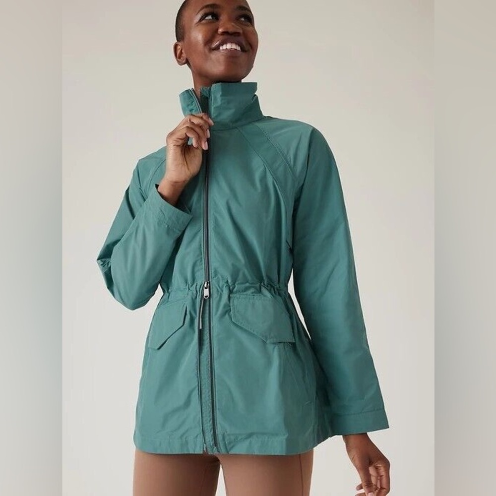 NWT Athleta Westerly Jacket in Deep Ocean Teal—Size Medium